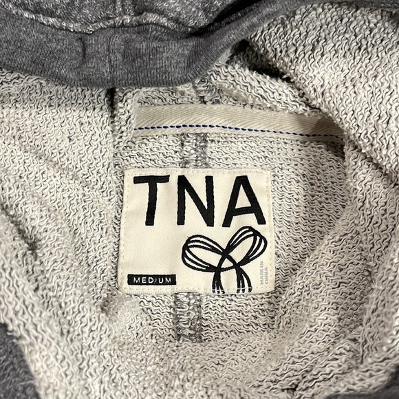 TNA grey cowl neck hoodie, size medium. - Picture 5 of 10